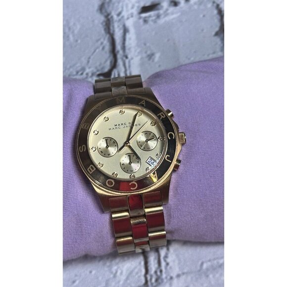 Marc By Marc Jacobs Blade MBM3101 Women Stainless Steel Chronograph Watch WFH119 - Picture 16 of 16